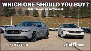 Should you buy the NEW SE Trim Level? | 2025 Honda Accord LX vs SE | Comparison