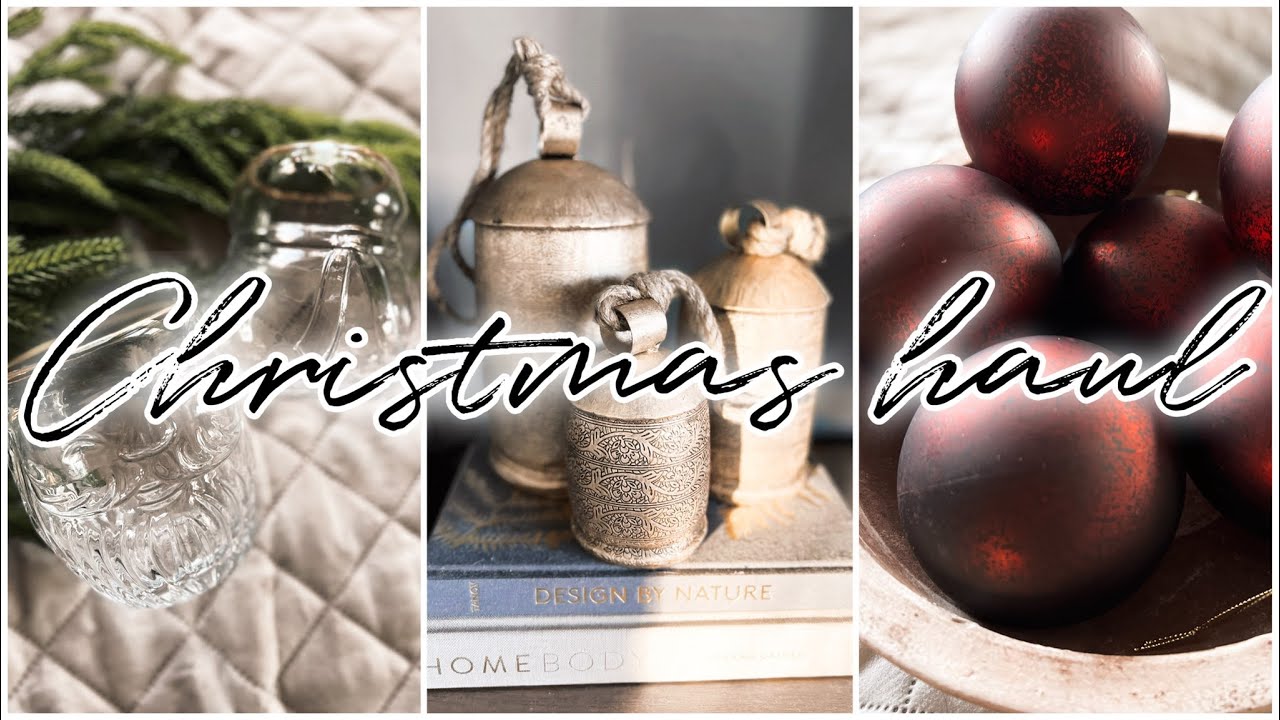 Christmas Decor Haul! High End Aesthetic Finds Amazon Anthropologie