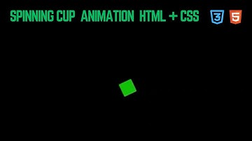 Spinning Cup Animation Using HTML & CSS  Smooth Loader Effect