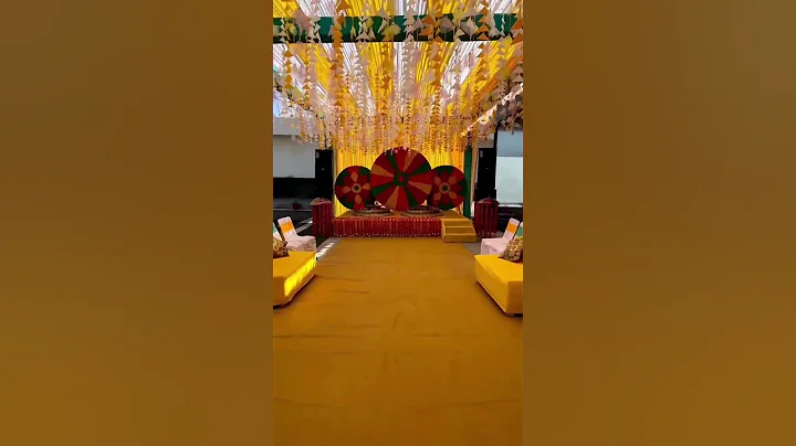 New Haldi decor || haldi setop || #shorts #ytshorts #viral #tenthouse #haldi #haldiceremony