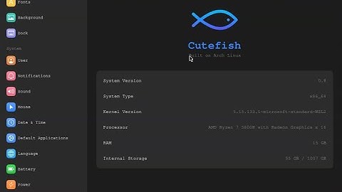 Cutefish Desktop Via Arch - WSL - Windows 11 - CutefishOS - YouTube 2024