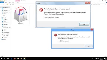 How to Fix iTunes Install Error-2 Application support was not found in Windows PC