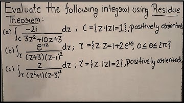 Cauchy residue theorem problems|3 examples|Complex Analysis|Theta Classes