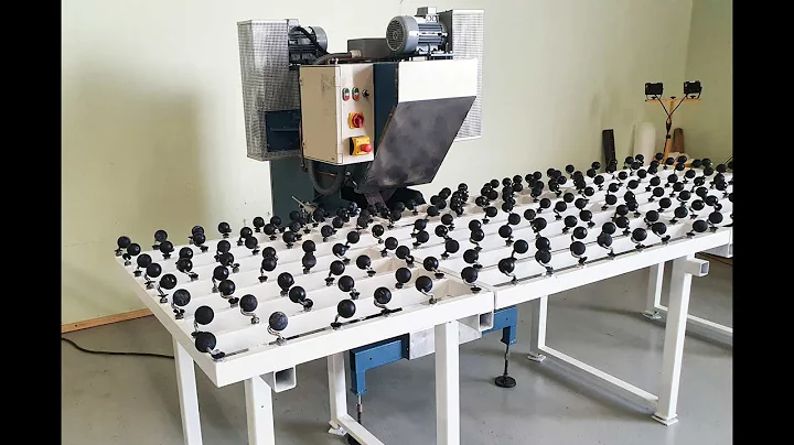 Ashton cross grinding machine for glass with test ...