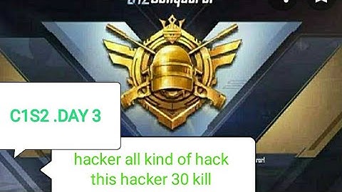 DAY 3 .SOLO CONQUEROR RANK PUSH REALITY .ALL KIND OF HACK THIS HACKER 30 KILLED