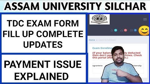 TDC Exam form fill up & Payment issue explained | 1st 3rd & 5th Sem | Assam University | Pranoy Roy