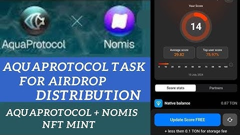 How To Connect Your Aqua Protocol To Nomis App For The Airdrop Distribution