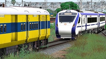 VANDE BHARAT COUPLING MEMU EXPRESS | BUMPY RAILROAD | RAILWORKS 3 | INDIAN TRAIN SIMULATOR GAMEPLAY