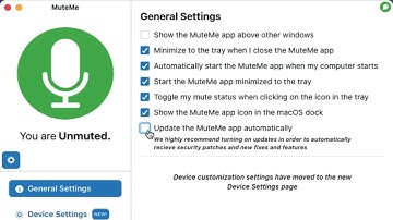 Getting to know the MuteMe App
