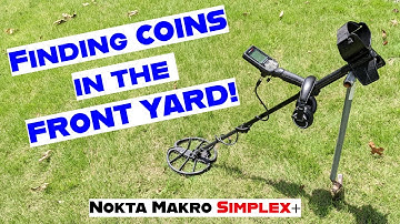 Finding COINS In The Front Yard | Nokta Simplex Metal Detector
