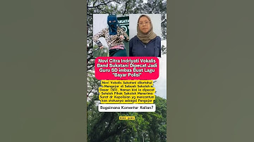Novi Vokalis Sukatani dipecat Jadi Guru imbas Buat Lagu Bayar Polisi #shorts #shortsvideo #polisi