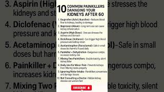 Common Painkillers Damaging Your Kidneys After 60
