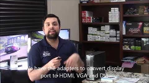 New Computers and Video Output Options - Display Port HDMI and VGA Impress Computers Katy TX