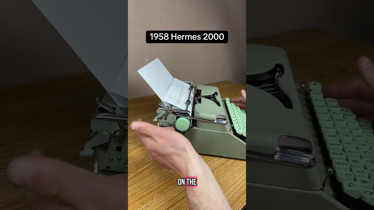 How to use all functions on a 1958 Hermes 2000 vintage
