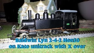 Hon30 Hoe 009 Baldwin Lyn 2-4-2 and friends play on Kato unitrack crossover and CV-1 loop
My latest loco arrived today it needs a clean and an oiling but it certainly runs and gets around the 150mm curves well showing the usefulness of narrow gauge. Hopefully I will have a narrow gauge layout the next time I film. this 2-4-2 Lyn loco has a place in my heart as a smaller brother of locomotives we have here in Victoria Australia at the Puffing billy railway they are 2-6-2 here though :D This model was built from a kit from Langley models and the loco is made from brass and white metal. It was built very well and has very good detail including in the cab. if a good clean and oil doesnt smooth it out I will think about repowering it with a modern mechanism.
Also seen are the BCH MinitrainS Baldwin porter 0-4-0 a modern remake of a 1960s classic. And a vintage Egger bahn steam railcar.
Thanks for watching. Hon30 Hoe 009 Baldwin Lyn 2-4-2 and friends play on Kato unitrack crossover and CV-1 loop