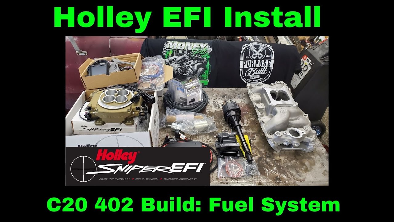 Holley Sniper EFI Install Big block chevy C20 fuel system YouTube