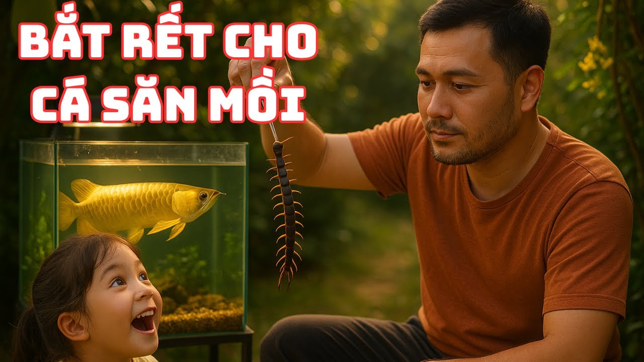 Hai Bố Con Bắt Rết Cho Cá Ăn – Chiêu Mồi Cá Săn Mồi Cực Hiệu Quả! - YouTube