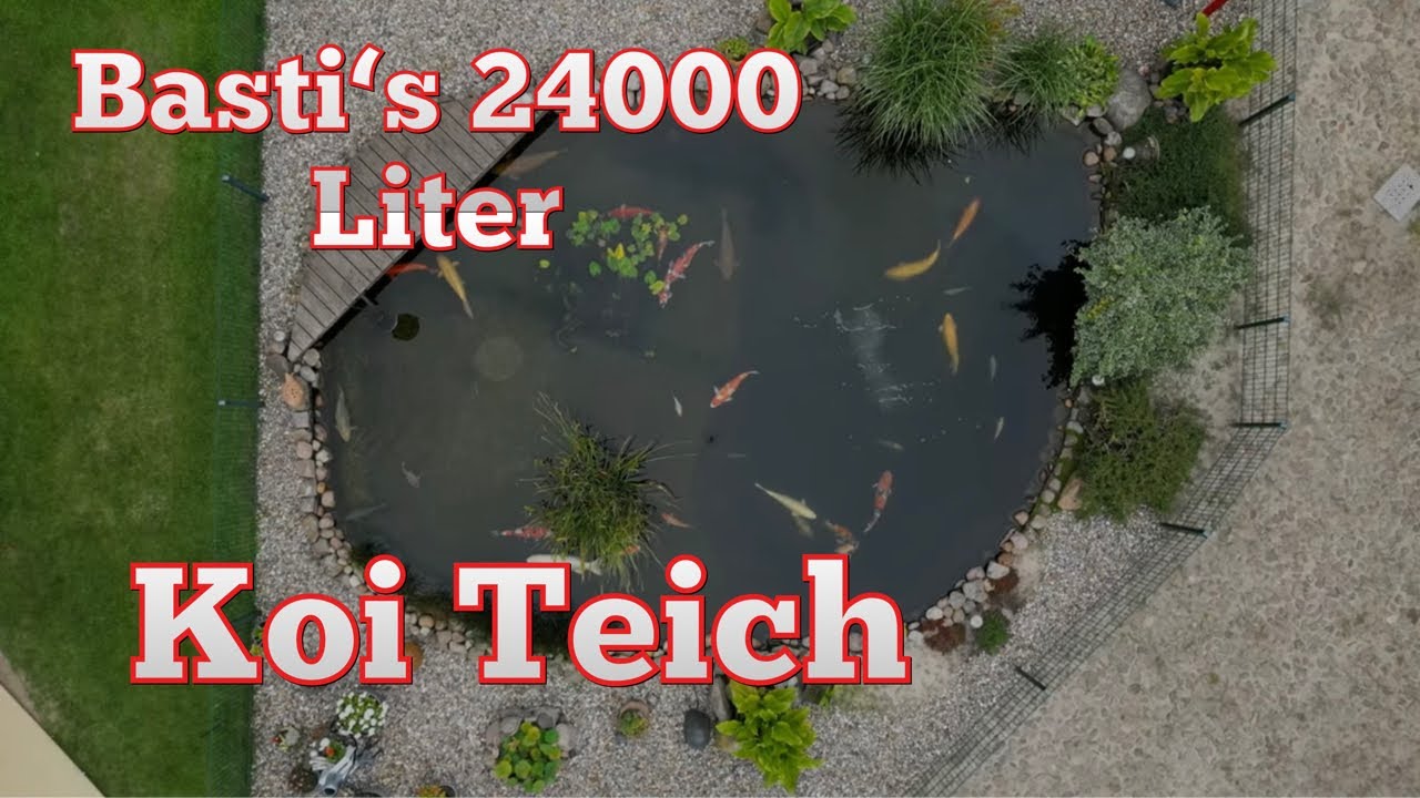 Basti‘s wunderschön angelegter 24000 Liter Koi Teich! YouTube