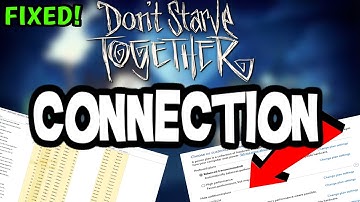 How To LOWER PING & Fix Server/Connection in Dont Starve Together