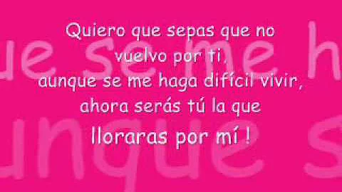 Lloraras por mi -Chapa C  ( con la letra)