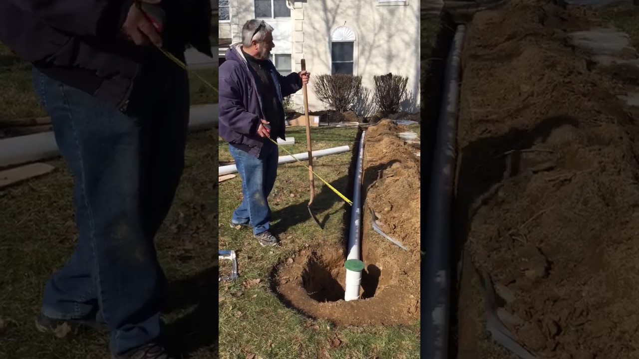 How to install a popup system for downspouts by AJ waterproofing YouTube