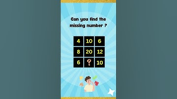 Find the missing number #shorts #ytshorts #puzzle