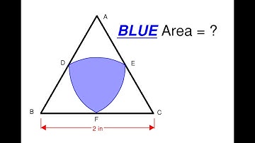 Can You Find the Blue Area Inside the Equilateral Triangle? Test Your Math Skills Part 11