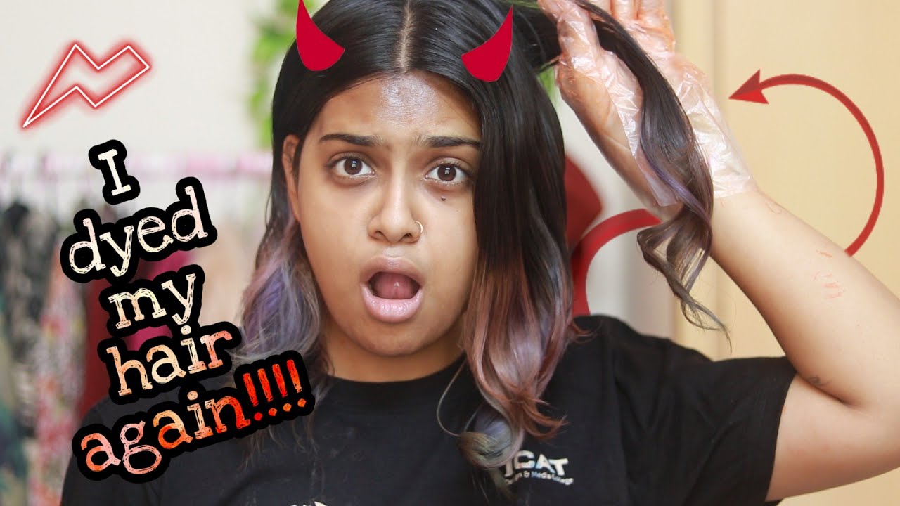 I DYED MY HAIR RED HAIR TRANSFORMATION UNDER Rs 200 YouTube