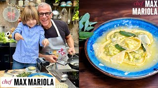 RAVIOLI RICOTTA E SPINACI Fatti in Casa con BURRO E SALVIA - Ricetta di Chef Max Mariola e Mariuccio
