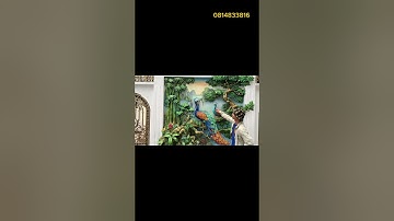 Tranh đắp nổi 3D từ chất liệu xi măng cát. Mọi người có nhu cầu đắp vẽ tranh LH cho e ạ:0814833816