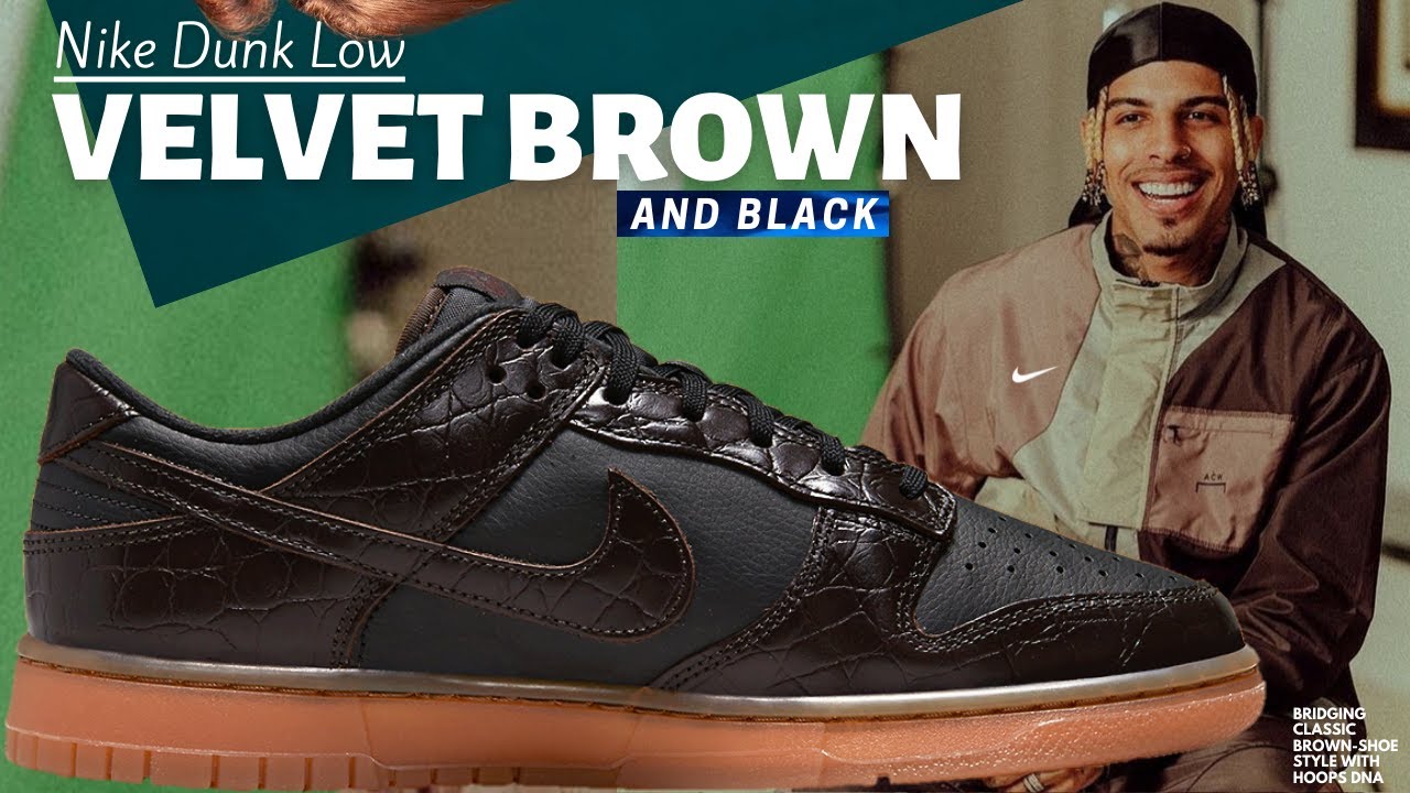 Nike Dunk Low “Velvet Brown and Black” - YouTube