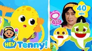 🐙 Doctor Octopus, Five Little Sharks are Jumping on the Bed! | Nursery Rhymes | Hey Tenny!