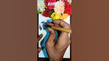 AHMED Name Status Calligraphy #shorts #art #nameart