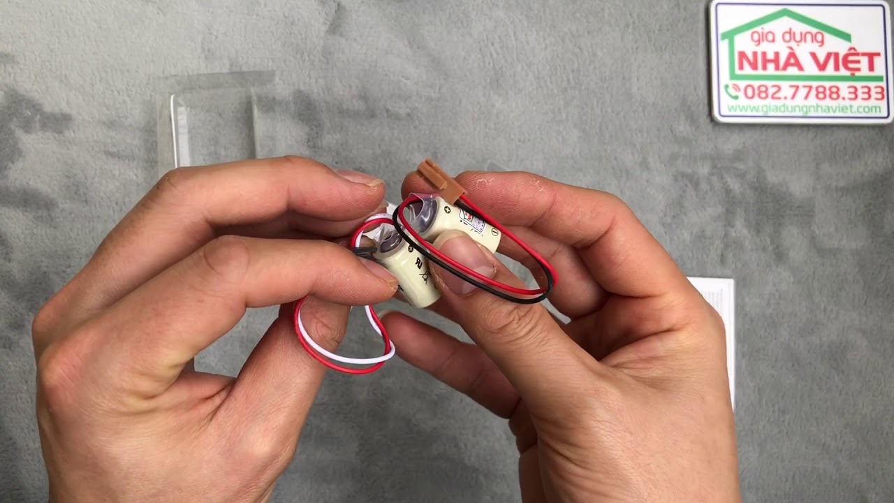 Pin nuôi nguồn SANYO CR14250SE 3V 1/2AA PLC có jack cắm