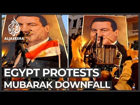 Where was the epicenter for protests that forced Egyptian President Hosni Mubarak to resign?