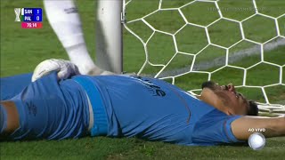 Information Santos' João Paulo takes a ball to the groin - Soccer Nut Shot Guide