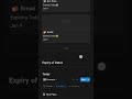 Track products expiring to refill them in time using @Notion #notion, #notionapp, #notiontemplate