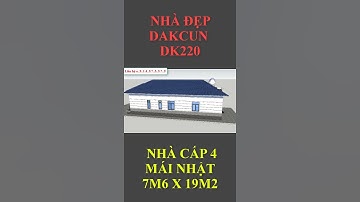 Nhà cấp 4 mái nhật tiện nghi #shorts