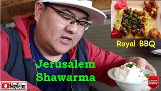 JERUSALEM SHAWARMA MIDDLE EASTER FOOD MUKBANG REVIEW