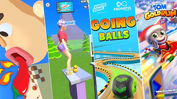 Satisfying Mobile Games ... Going Balls, Pancakes Run, Tippy Toe, Tom Hero Dash Run