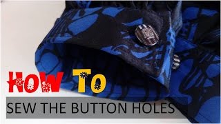 How to sew the button holes with portable sewing machine Singer 9210