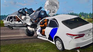 BeamNG Drive - Dangerous Driving and Accidents #14