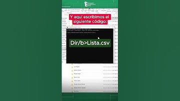 Adjunta todos los nombres de tus carpetas en un solo Excel en 15 segundos con este truco. 😏✅#excel