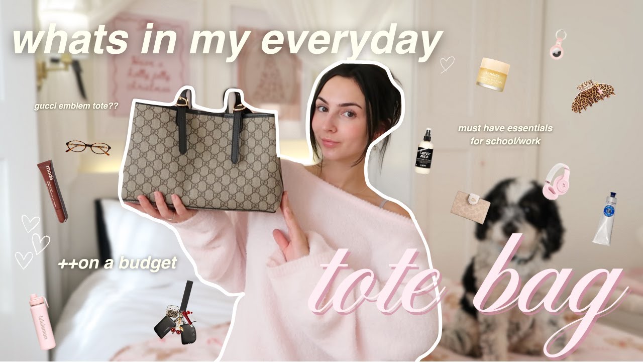 ЧТО В МОЕЙ СУМКЕ 🌸🎀🥥 эмблема Gucci, при участии Okify, бюджетная, для школы/работы