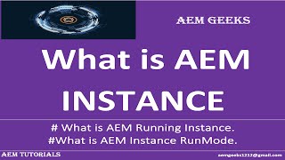 AEM Beginner #3 | What is AEM instance and What are types of AEM instance.