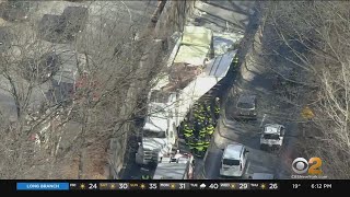 Tractor-Trailer Hits Overpass On Jackie Robinson Parkway