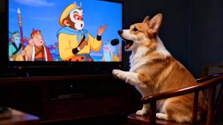 Two dogs singing cartoon theme songs? Unbelievable!#funny #cute #duet #dog #animals #pets #cutedog