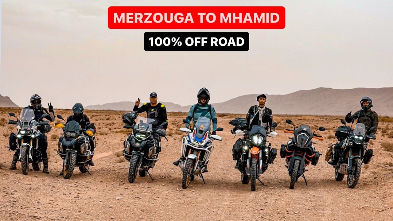 مرزوگة 🏜️ إلى محاميد الغزلان أوفرود 100% | 🛵 Merzouga To Mhamid