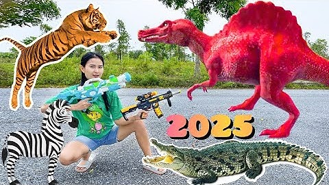 anh nhím chiến đấu với khủng long, con hổ, cá sấu giải cứu các con vật  con lợn, ngựa vằn changcady