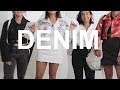 how to style denim - lookbook try on - pieces i&#39;ve made + thrifted